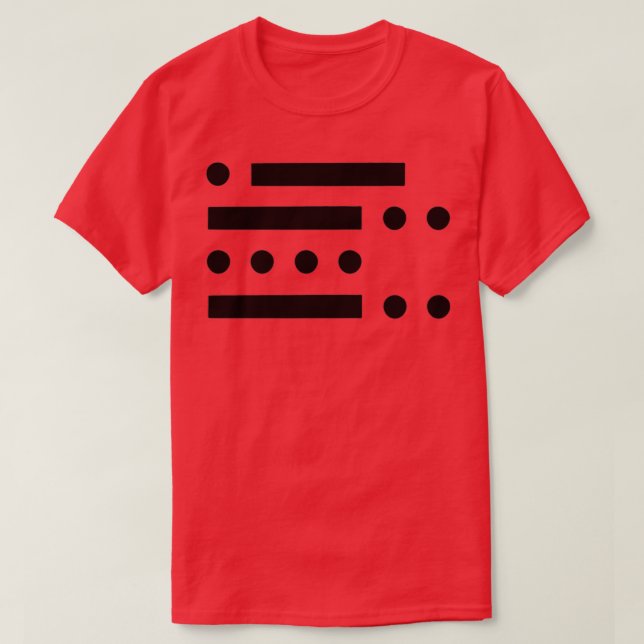 Camiseta ADHD Morse Code (Diseño del anverso)