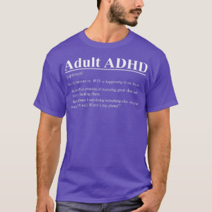 Camiseta adhd que significa tee. tee. de conciencia de la s