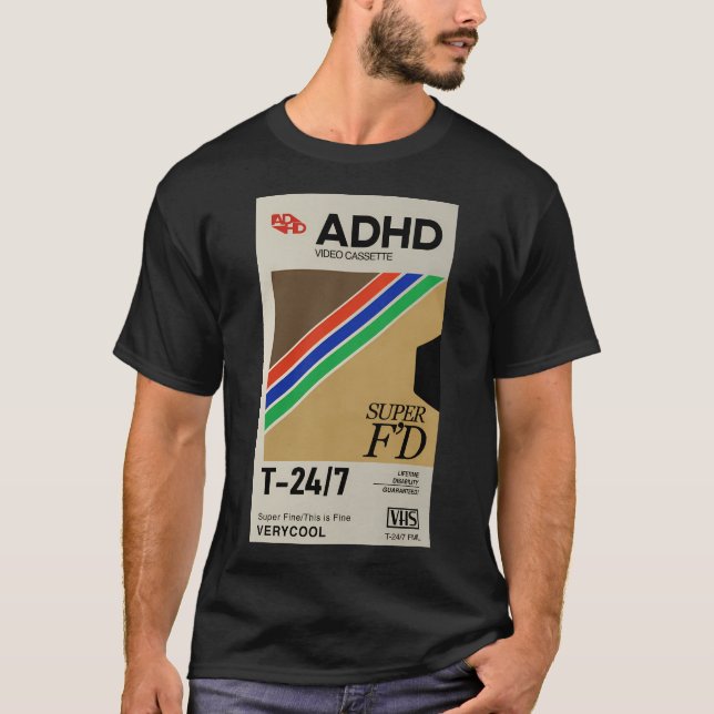 Camiseta Adhd Video Cassette 247 (Anverso)