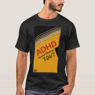 Camiseta Adhd Video Cassette Vhs Divergente Neural