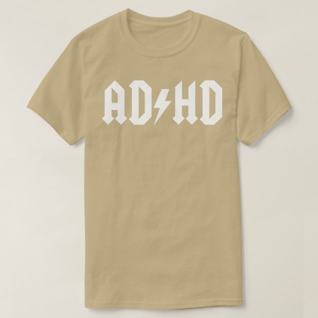 Camiseta ADHD White (Diseño del anverso)