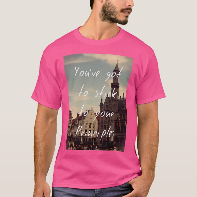 Camiseta Adherirse a sus principios (Anverso)