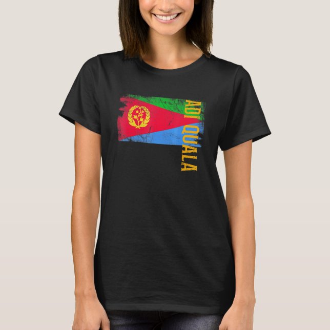 Camiseta Adi Quala Eritrea Para Hombres Y Mujeres Eritreos (Anverso)