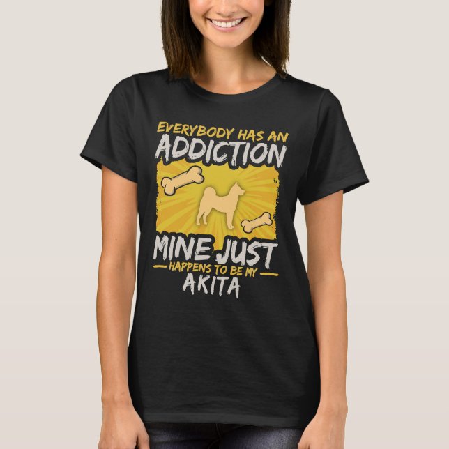 Camiseta Adicción Akita (Anverso)