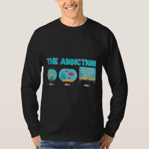 Camiseta Adicción al acuario Tanque de pescado Adicción Amo