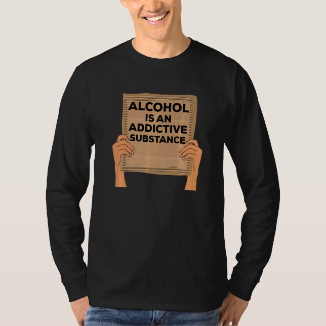 Camiseta Adicción al alcohol Recuperación de conciencia Sob (Anverso)