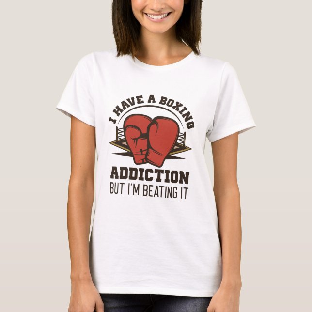 Camiseta Adicción al boxeo (Anverso)