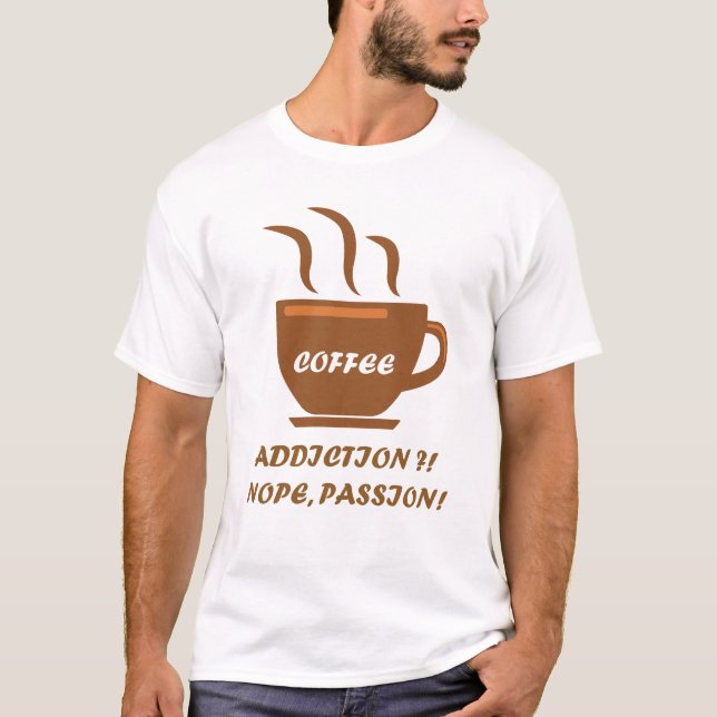 Camiseta Adicción al Café - No Pasión (Anverso)