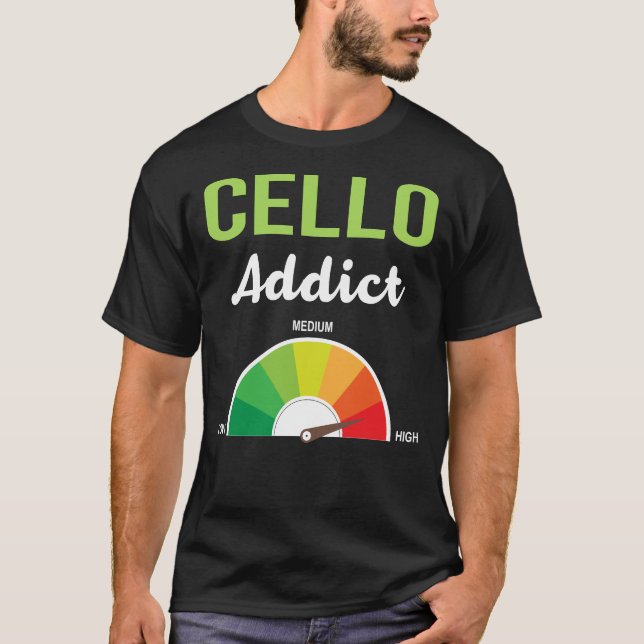 Camiseta Adicción Cello Cellist (Anverso)
