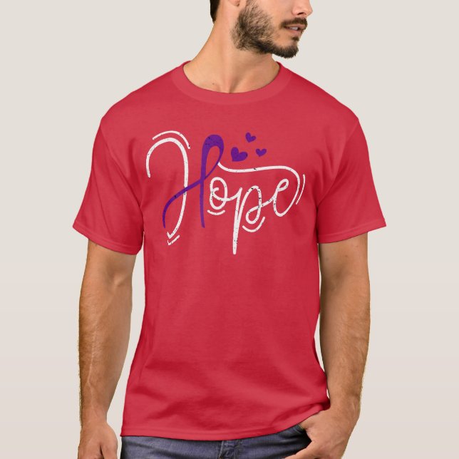 Camiseta Adicción Conciencia Cinta Morada Esperanza Sobredo (Anverso)