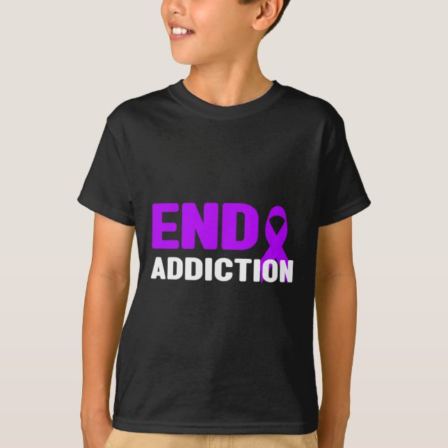 Camiseta Adicción final - Conciencia sobre las adicciones (Anverso)