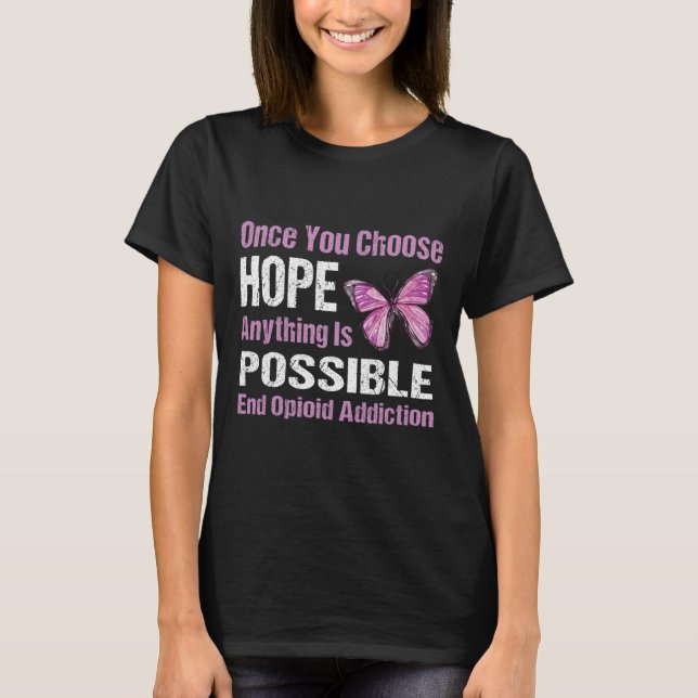 Camiseta Adicción Una Vez Que Elijas El Fin De Esperanza (Anverso)