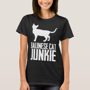 Camiseta adicta a gatos balineses