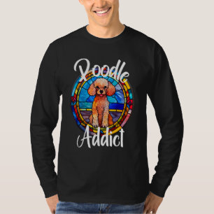 Camiseta Adicta a los Caniches Mamá Perro Cachorro Colorido