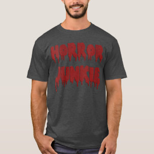 Camiseta Adicta a Películas de Terror para Mujeres Salpicad