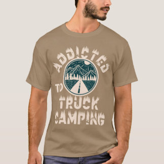 Camiseta Adicto a acampar en camión chico