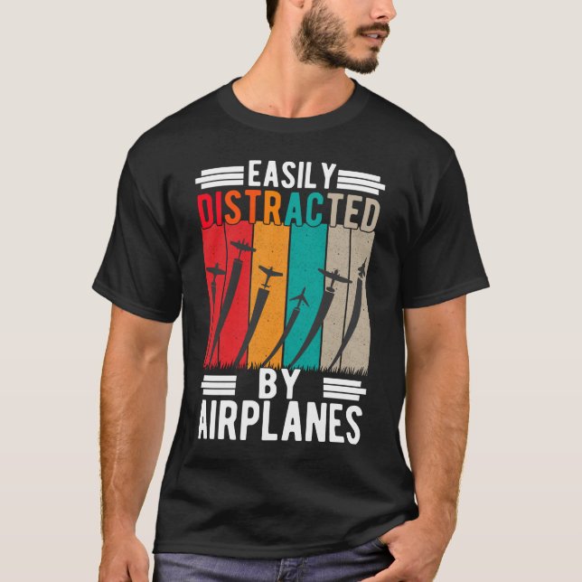 Camiseta Adicto a avión Gracioso piloto de aviones RC (Anverso)