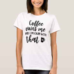 Camiseta Adicto a Café Divertido Adicción a Cafeína Amante