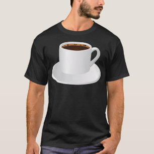 Camiseta Adicto a cafeína de café corazón