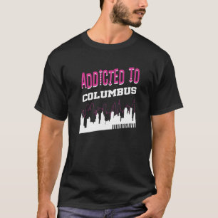 Camiseta Adicto A Columbus Vacation Humor Trip Indiana