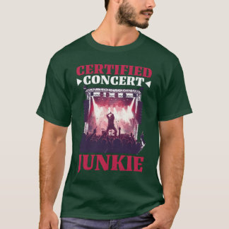 Camiseta Adicto a Conciertos Certificado