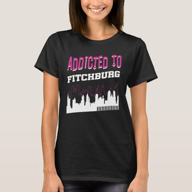 Camiseta Adicto A Fitchburg Vacation Humor Trip Wiscon (Anverso)