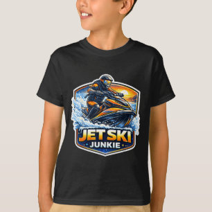 Camiseta Adicto a jet ski dueño de jetski divertido