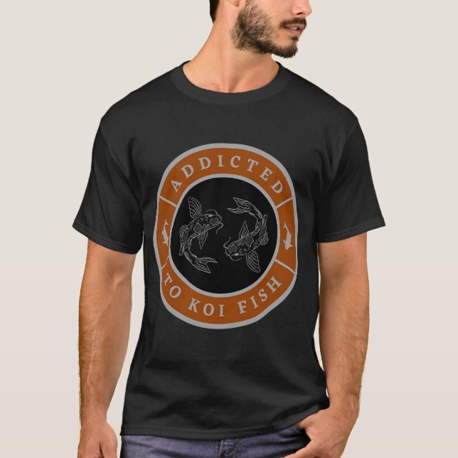 Camiseta Adicto a la carpa koi (Anverso)