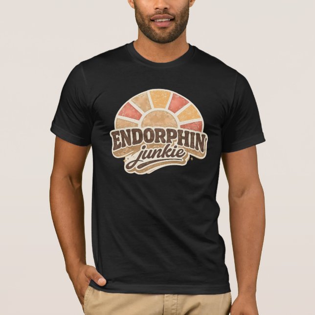 Camiseta Adicto a la endorfina - Boho ejercicio explosión r (Anverso)