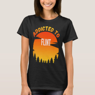 Camiseta Adicto a la fuga nacido en Flint