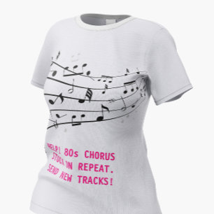 Camiseta 🎵 Adicto a la Música de los 80 - Nostalgia Divert