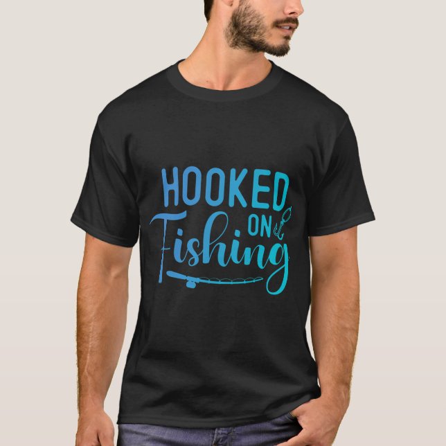 Camiseta Adicto a la pesca (Anverso)