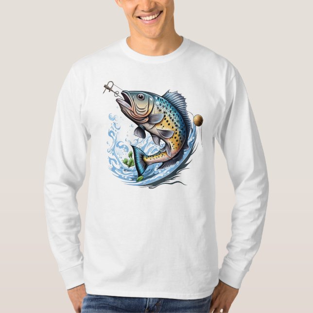 Camiseta Adicto a la pesca  (Anverso)