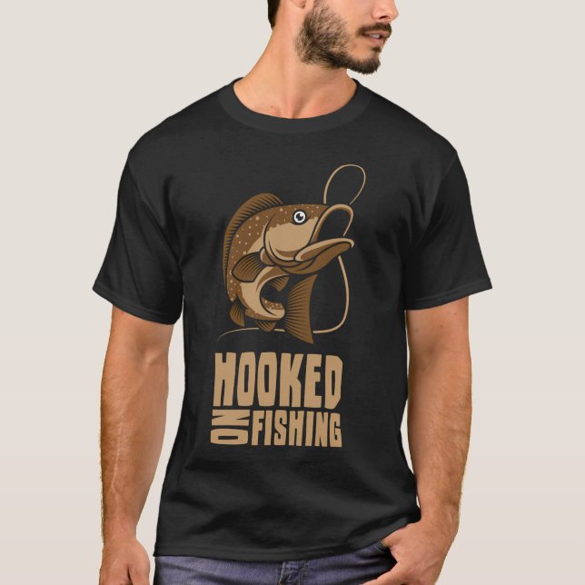 Camiseta Adicto a la pesca (Anverso)