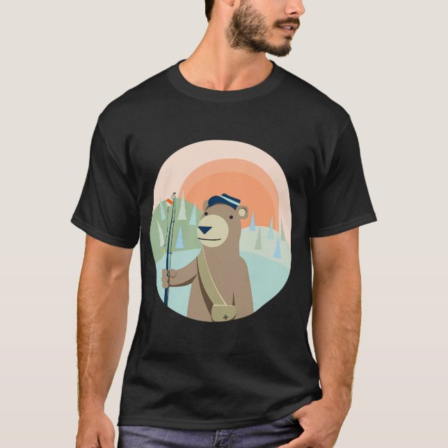 Camiseta Adicto a la pesca (Anverso)