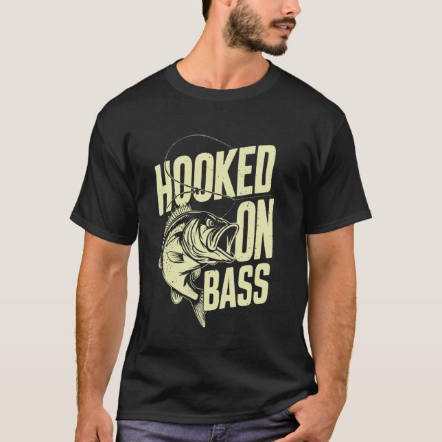Camiseta Adicto a la pesca de lubina (Anverso)