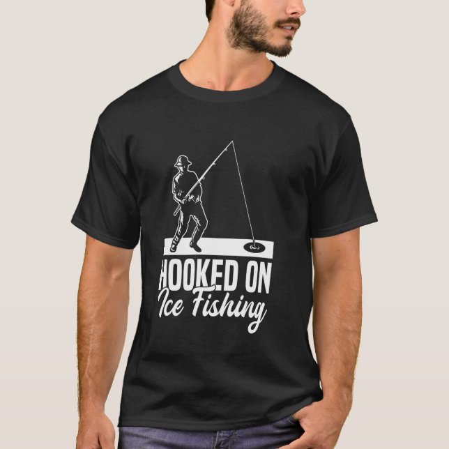 Camiseta Adicto a la pesca en hielo (Anverso)