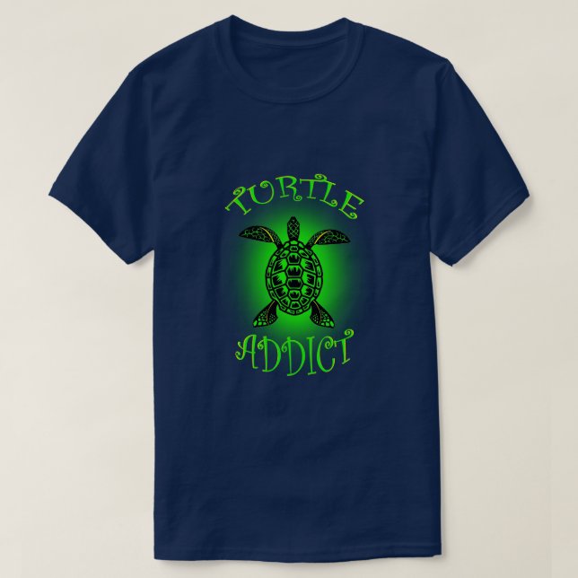 Camiseta Adicto a la tortuga (Diseño del anverso)