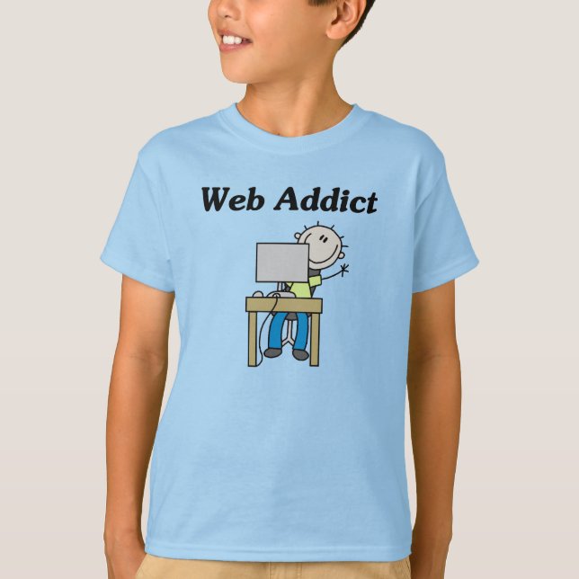 Camiseta Adicto a la Web (Anverso)