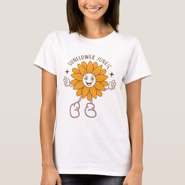 Camiseta Adicto a los girasoles  (Anverso)