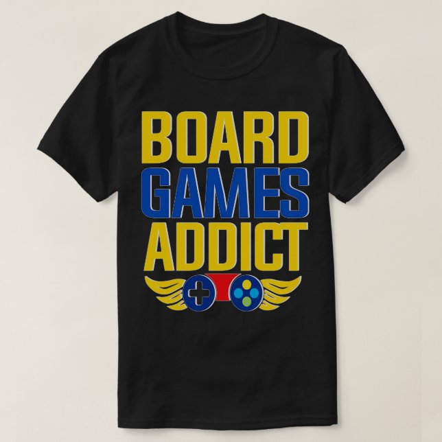 Camiseta Adicto a los juegos de mesa (Diseño del anverso)