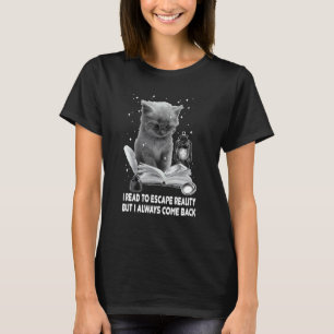 Camiseta Adicto a los libros Leo para escapar de la realida