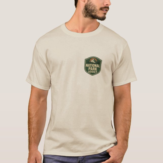 Camiseta Adicto a los Parques Nacionales Premium (Anverso)