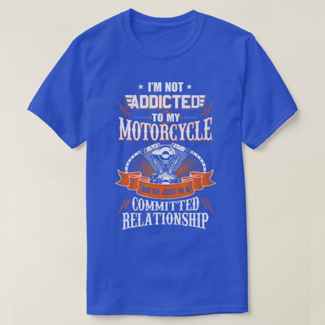 Camiseta Adicto A Mi Motocicleta Funny Biker Dirt Bike Mo (Diseño del anverso)