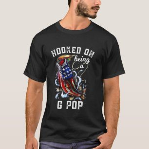Camiseta Adicto a ser un abuelo pescador G Pop 4 de julio