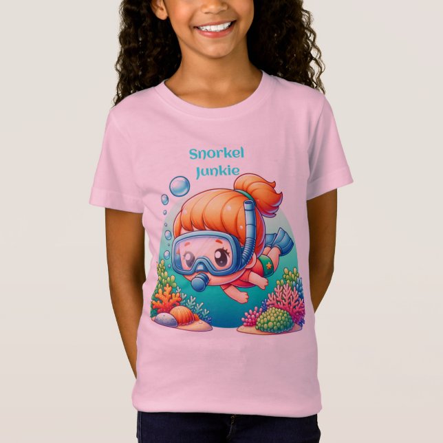 Camiseta adicto a snorkel (Anverso)