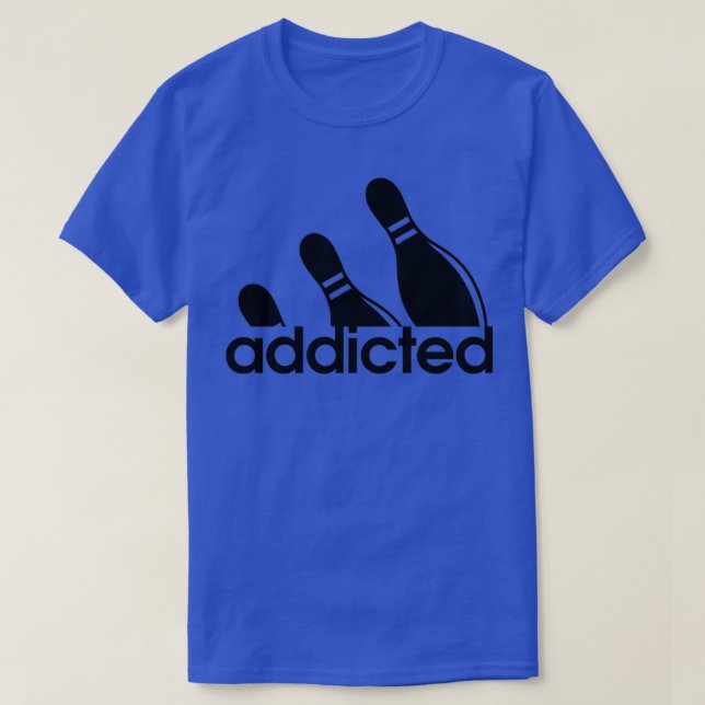 Camiseta adicto al boliche T (Diseño del anverso)
