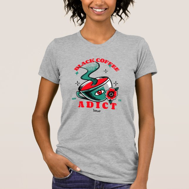 Camiseta Adicto al café (Anverso)