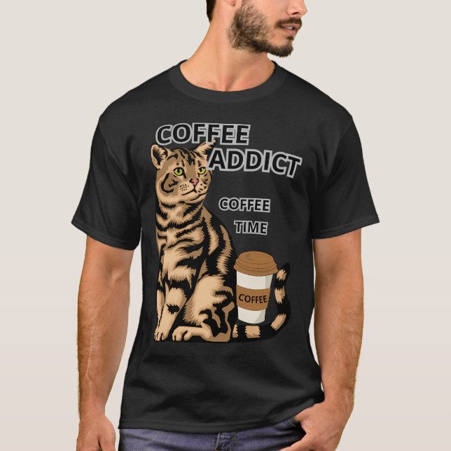 CAMISETA ADICTO AL CAFÉ (Anverso)