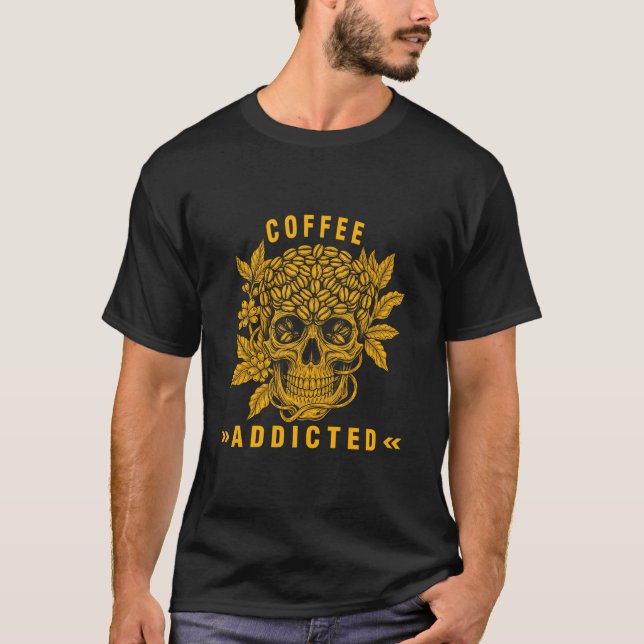 Camiseta Adicto al café (Anverso)